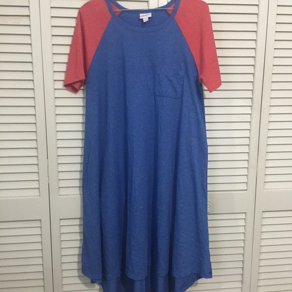 LuLaRoe Dresses & Skirts - NWOT Small Lularoe Red & Blue Carly Dress